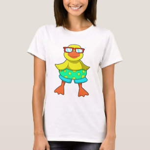 Duck with Swim ring & Sunglasses T-Shirt