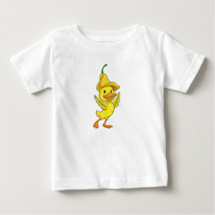 Duck with yellow Bell Cap Baby T-Shirt