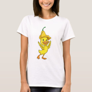 Duck with yellow Bell Cap T-Shirt