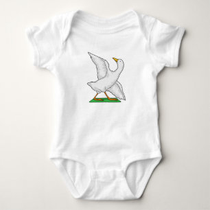 Duck Yoga Meditation Fitness Baby Bodysuit