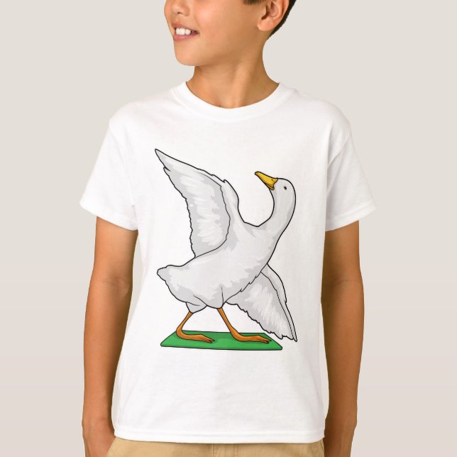 Duck Yoga Meditation Fitness T-Shirt (Front)