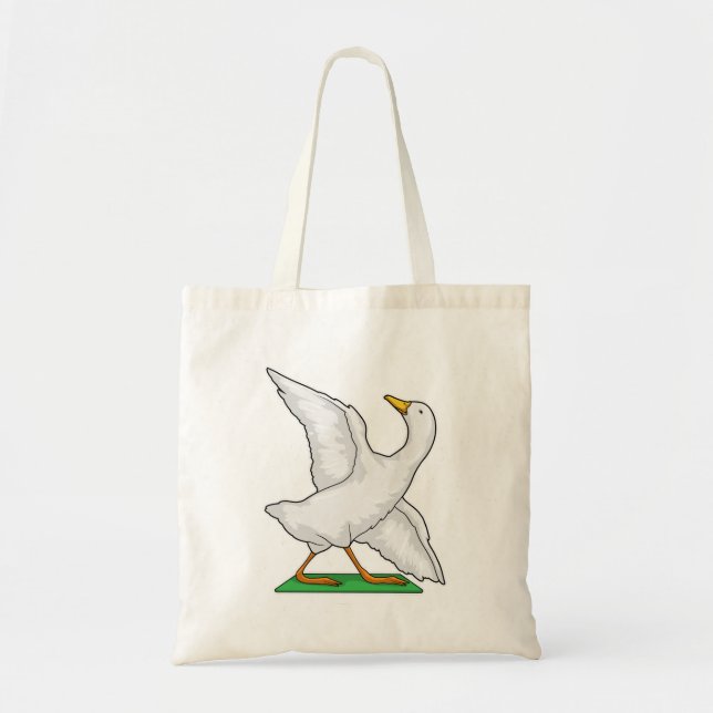 Duck Yoga Meditation Fitness Tote Bag (Front)