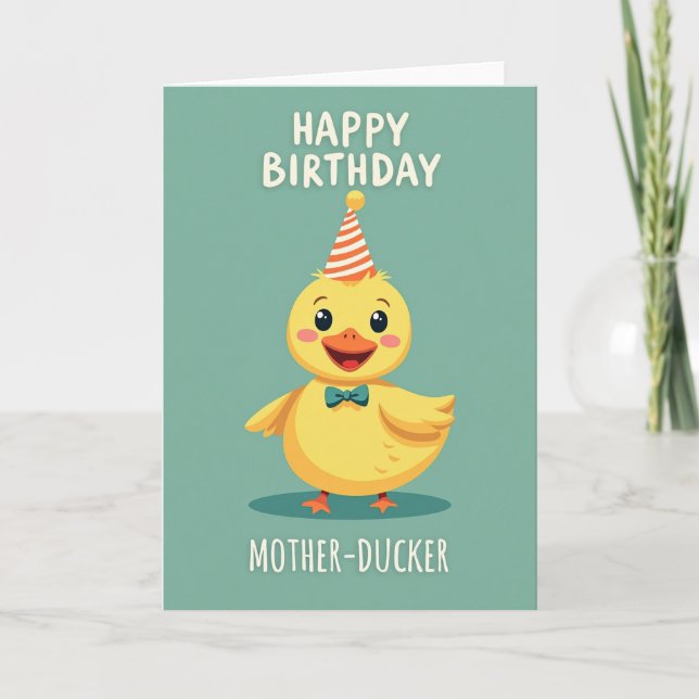 Duckie Sweet Birthday Card (Front)