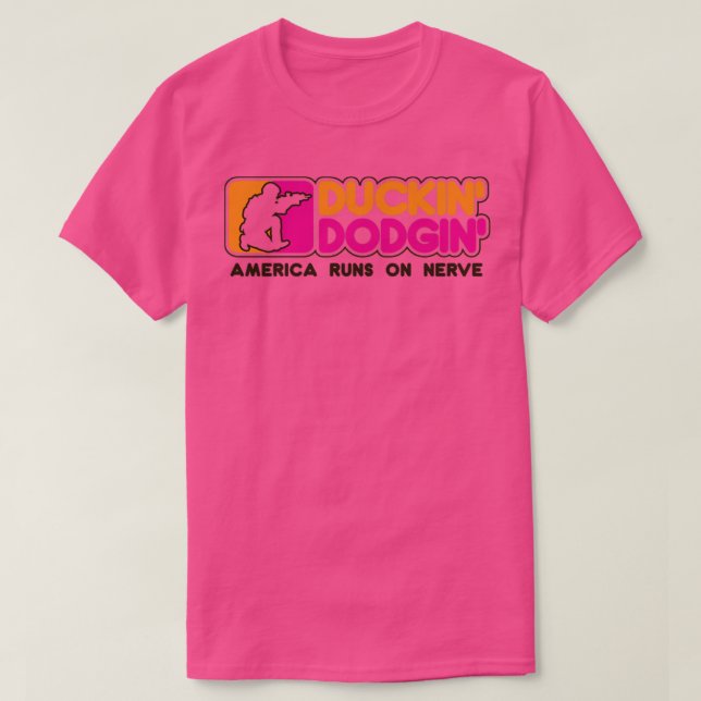 Duckin and Dodgin US Armed s T-Shirt (Design Front)