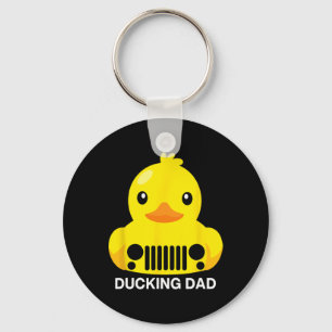 Ducking Dad Hunting Dad Grandpa Funny Father's Day Key Ring