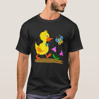 Duckling and butterfly cute baby duck T-Shirt
