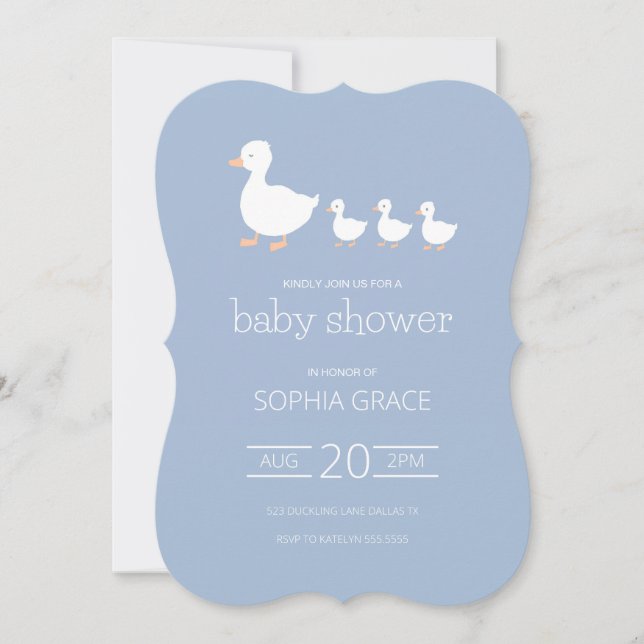 Duckling Baby Shower Invitation (Front)