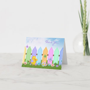 Duckling in Grass Thank You Card