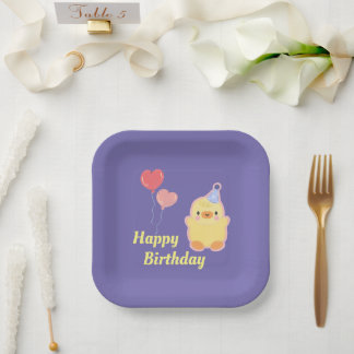 Duckling Paper Plate