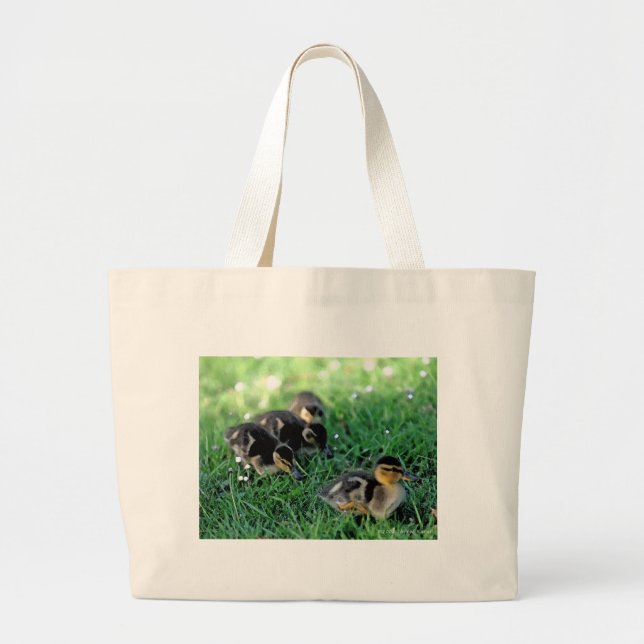 Duckling Parade Large Tote Bag (Front)