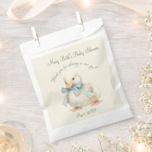 Duckling with Ribbon Baby Shower Favour Bags