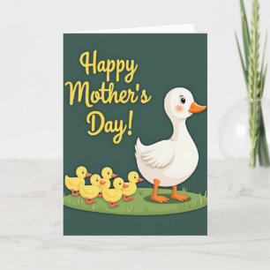Ducklings Mothers Day Celebration Card