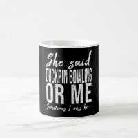 Duckpin bowling funny gift idea