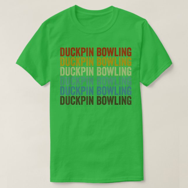 Duckpin bowling Sports Retro  T-Shirt (Design Front)