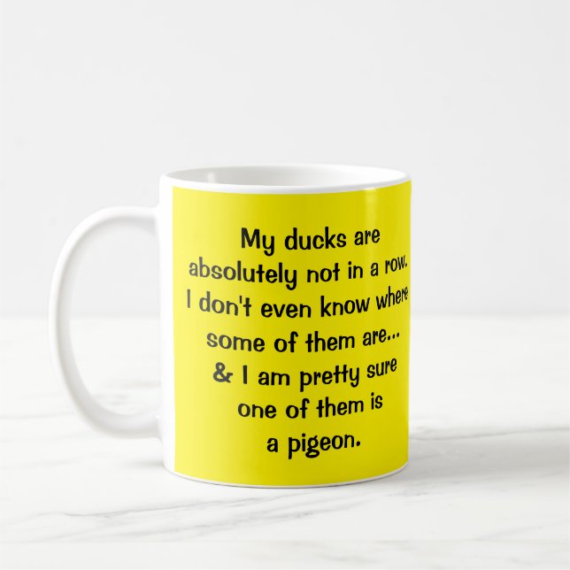 Ducks & a Pigeon Coffee Mug (Left)