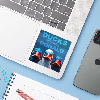 Ducks Against Donald Sticker