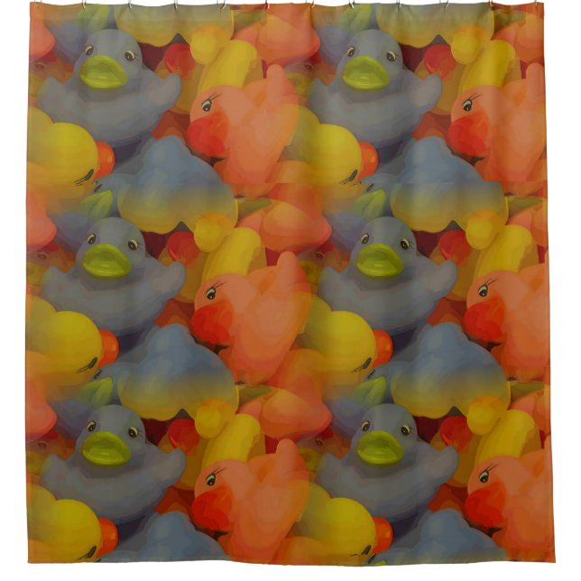 Ducks Amok Shower Curtain (Front)