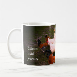 Ducks and Chickens Dinner with Friends Coffee Mug
