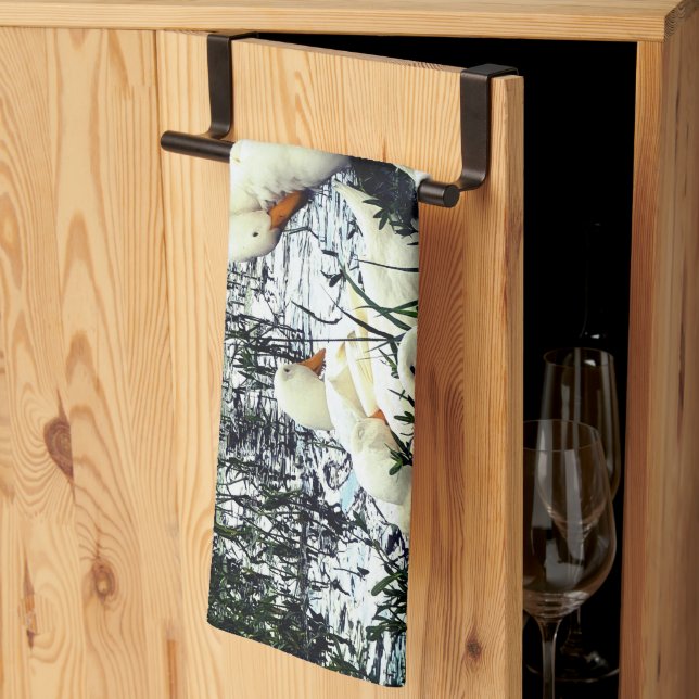 Ducks Animal Pond Tea Towel (Thirds Fold)