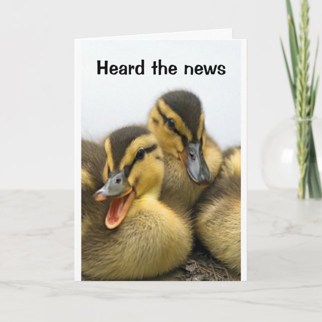 DUCKS ARE SO READY TO SAY **HAPPY BIRTHDAY** CARD (Front)