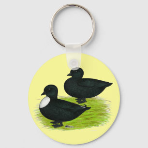 Ducks: Black Calls Key Ring