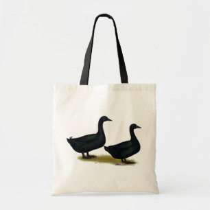 Ducks:  Black Cayugas Tote Bag