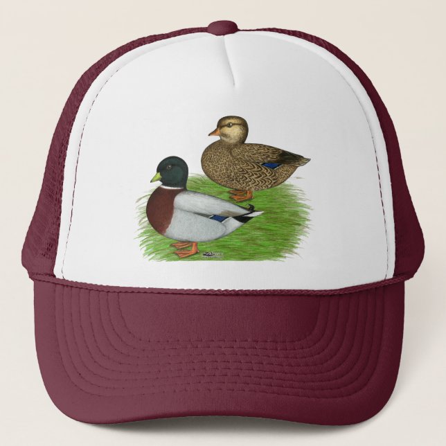 Ducks:  Grey Calls Trucker Hat (Front)