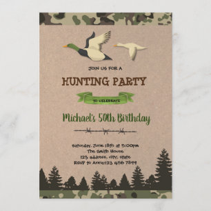Ducks hunting invitation