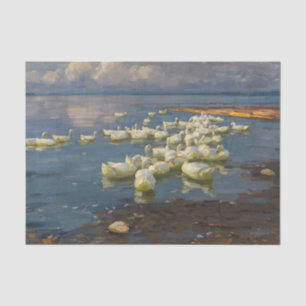 Ducks in a Lake by Alexander Koester Tissue Paper