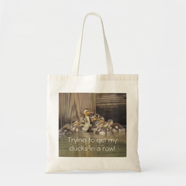 Ducks in a Row Tote Bag (Front)