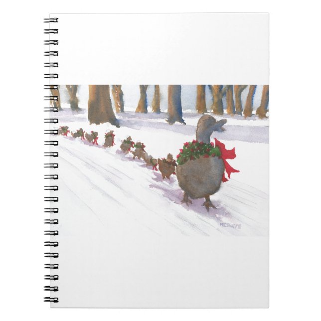 ducks in boston common during the winter holidays notebook (Front)
