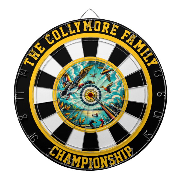 Ducks in Flight Target Art Dartboard (Front)