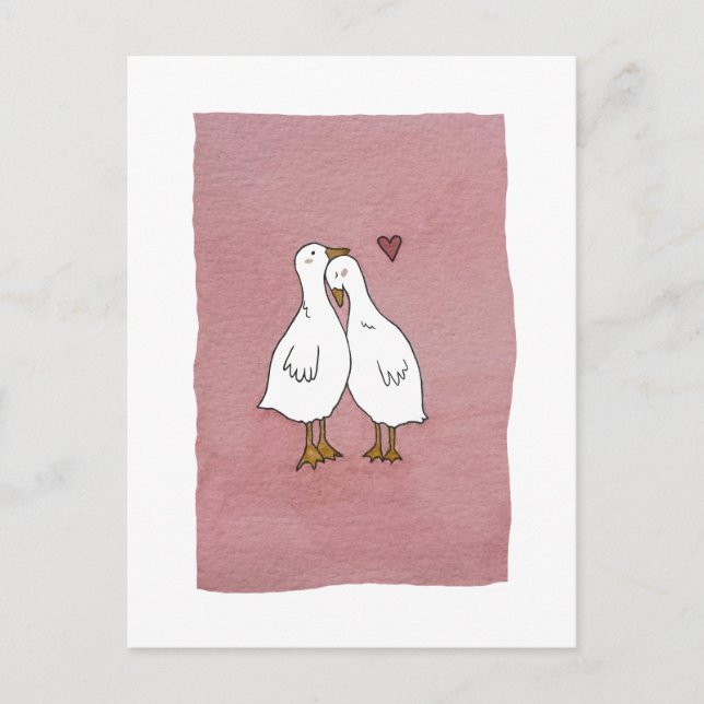 ducks in love postcard (Front)