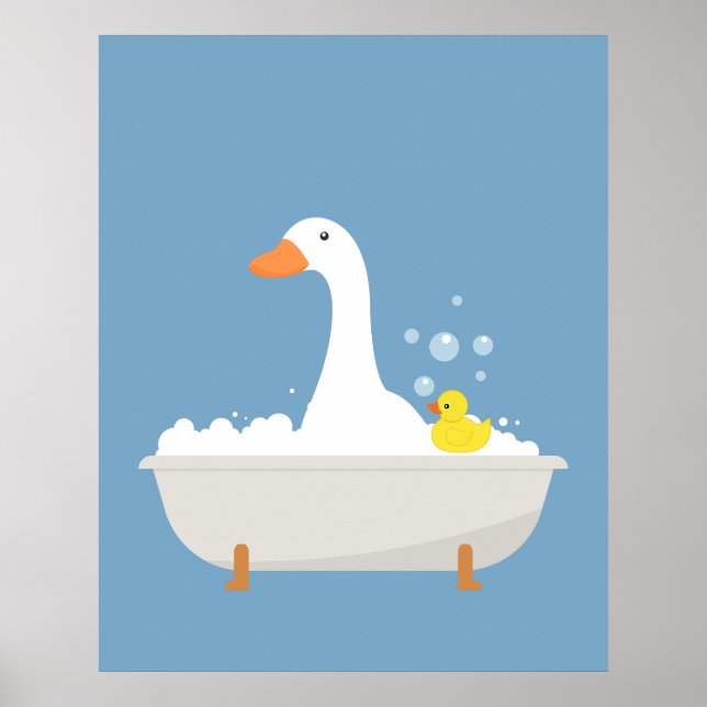 Ducks in the bathtub  poster (Front)