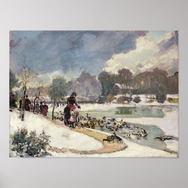 Ducks in the Bois de Boulogne Poster (Front)