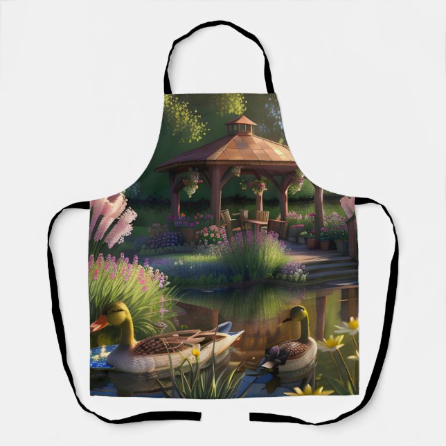 Ducks in the Pond Apron (Front)