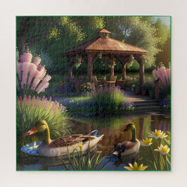 Ducks in the Pond Jigsaw Puzzle (Vertical)