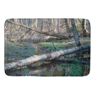 Ducks In The Woods, Large Bath Mat