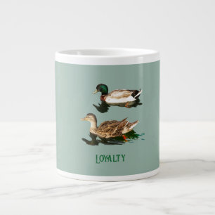 Ducks mallards large coffee mug