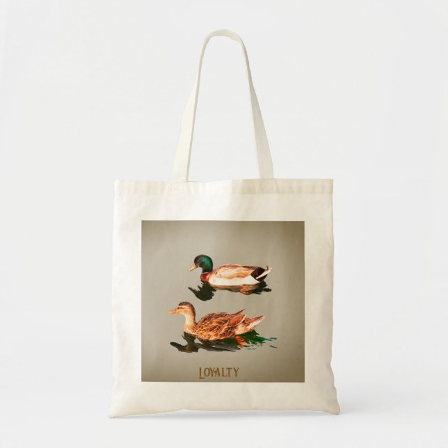 Ducks mallards. Loyalty Tote Bag (Front)