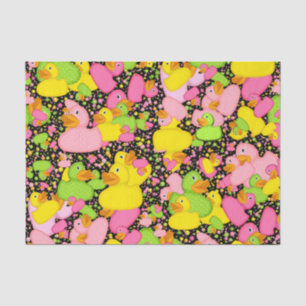Ducks-n-Dots-Style-2-Black-TISSUE WRAP PAPER