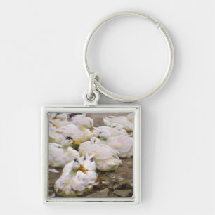 Ducks on a pond key ring