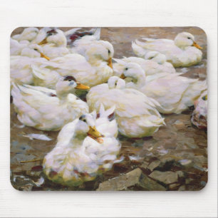 Ducks on a pond mouse mat