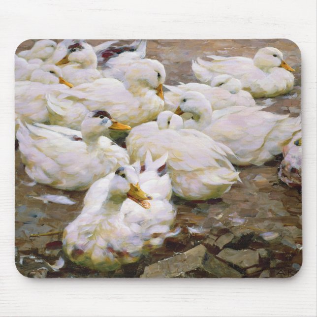 Ducks on a pond mouse mat (Front)