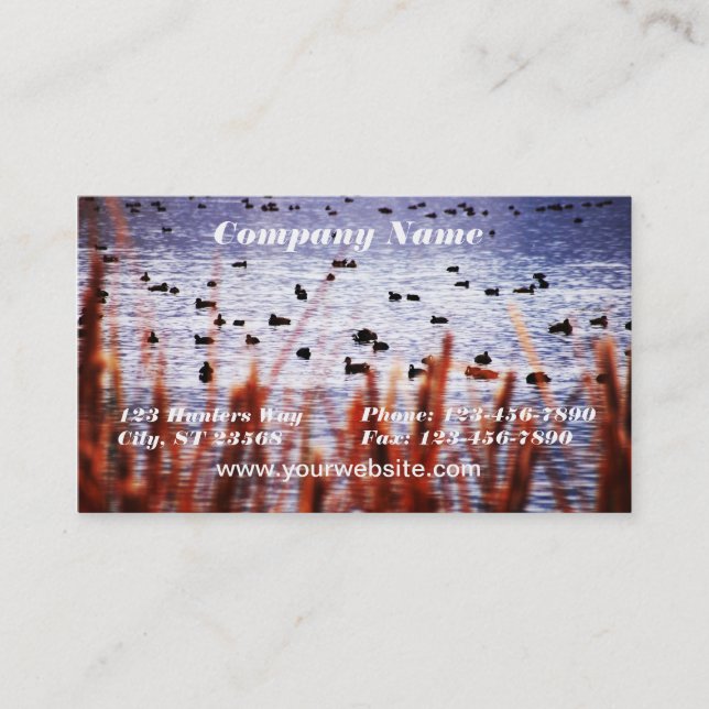 Ducks on Pond Business Card (Front)