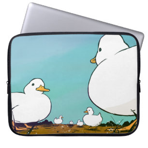 ducks on the moor laptop sleeve