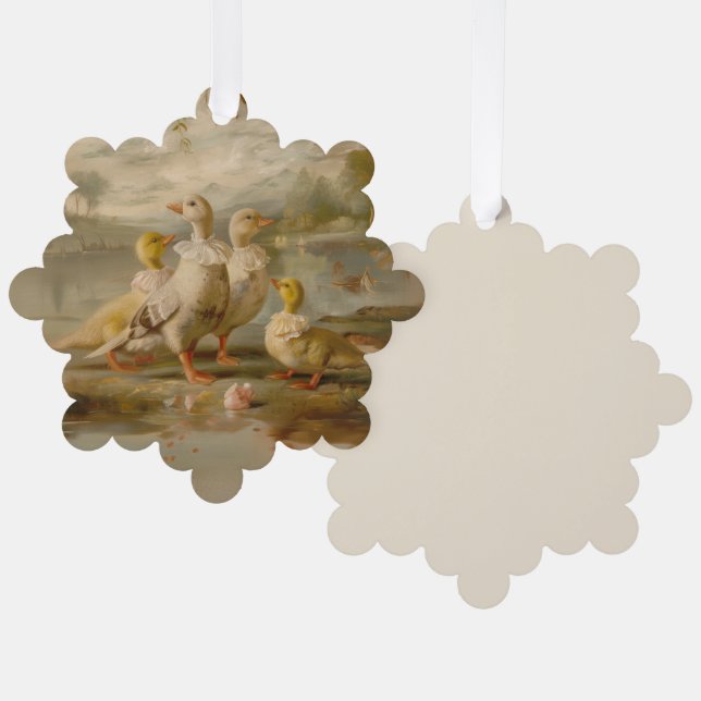 Ducks - Paper Card Decoration Stationery (Front/Back)