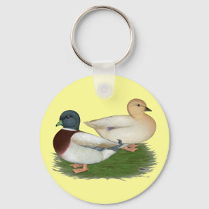Ducks: Pastel Calls Key Ring