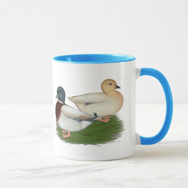 Ducks:  Pastel Calls Mug (Right)