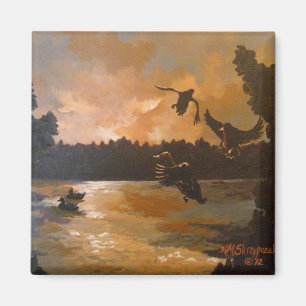 Ducks Settling In Magnet